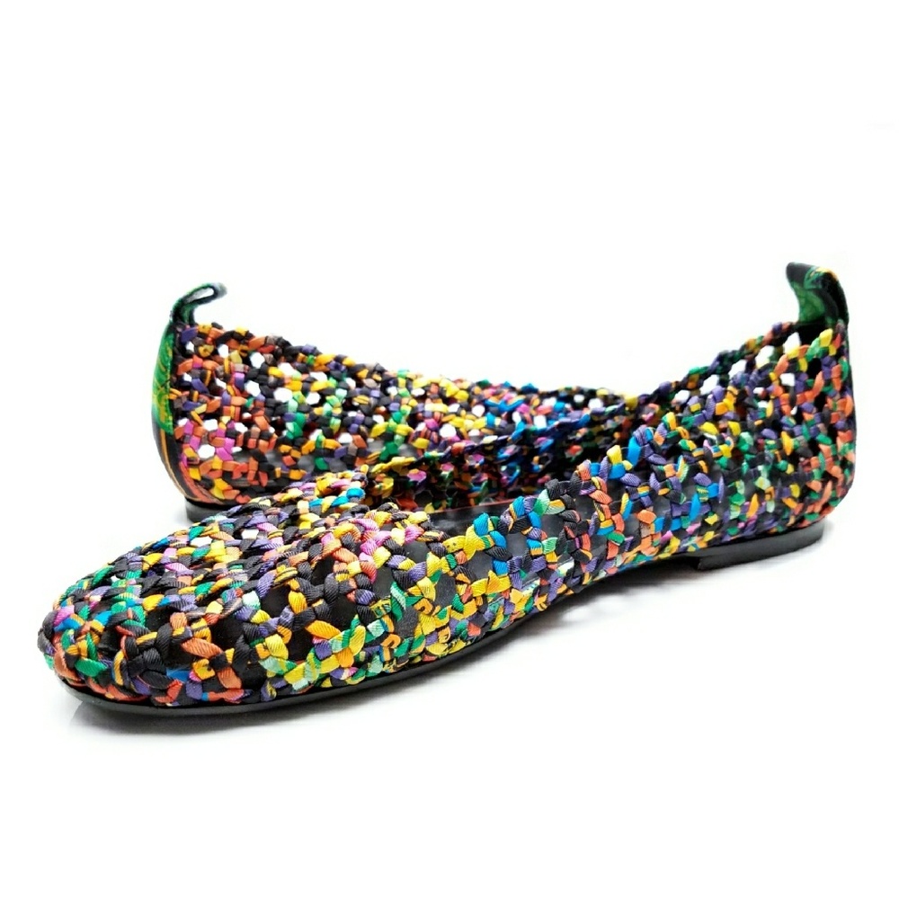 💲⬇️ Hermes 'Minorque' Ballerina Multicolore Flats - Picture 3 of 8