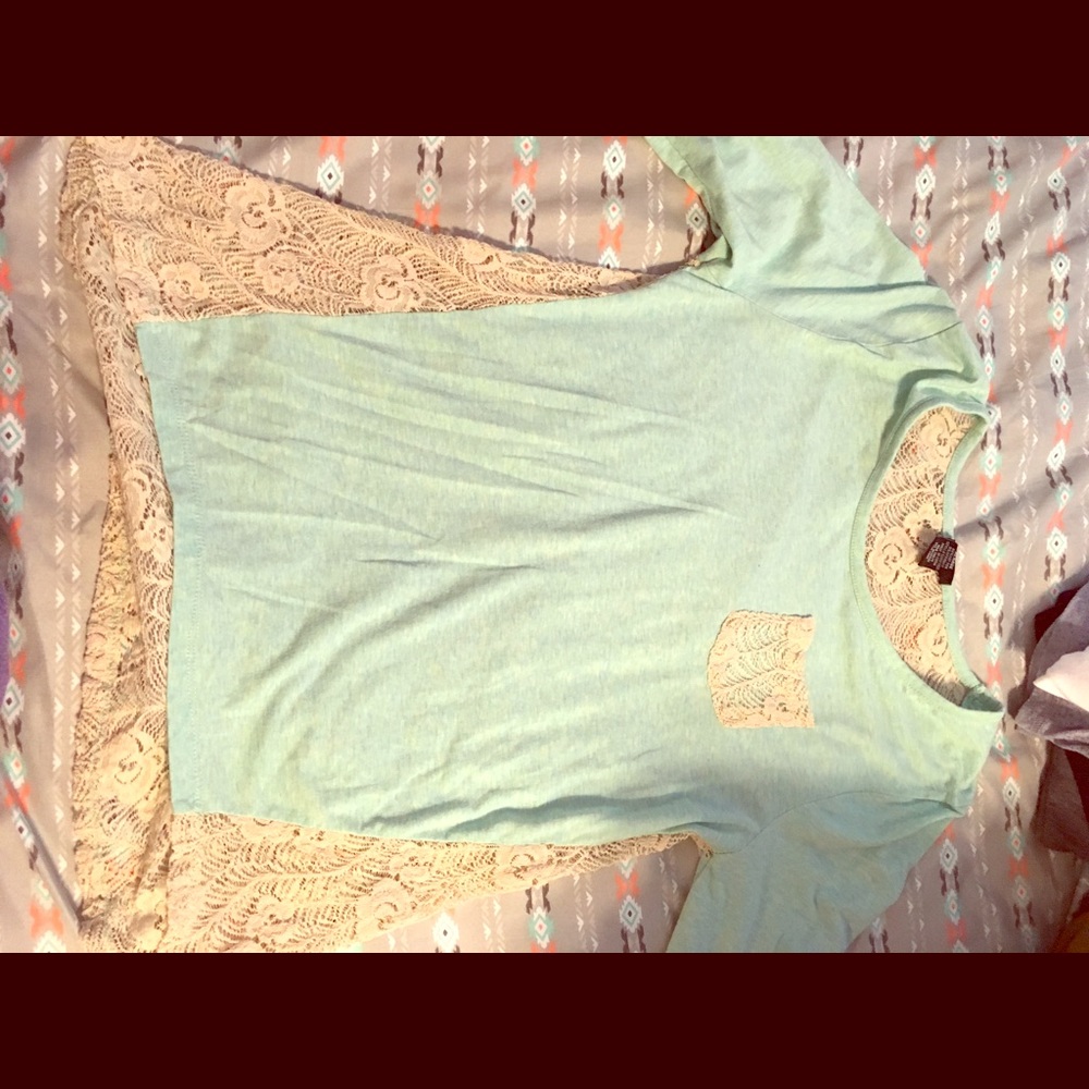 Lace long sleeve shirts