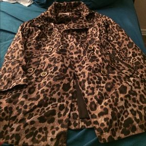 Michael Kors Leopard Trench Coat