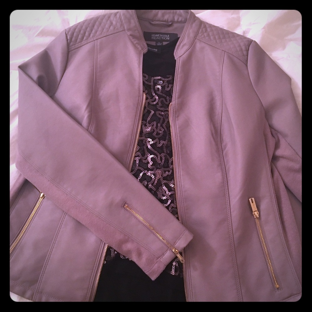 Lilac Kenneth Cole Moto Jacket