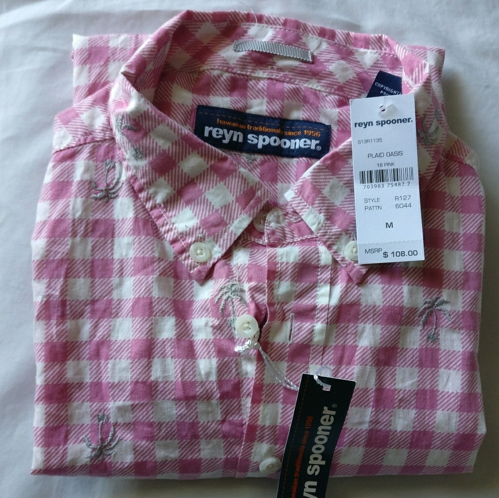 Reyn Spooner Hawaiian Button Down NEW WITH TAGS