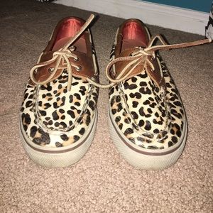 Sperry Cheetah Boat Shoes