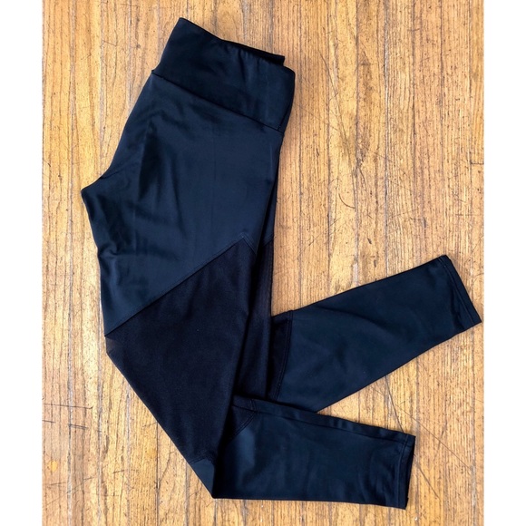 ONZIE High Rise Track Legging - Black Mesh S/M Preowned - Picture 3 of 5