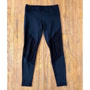 ONZIE High Rise Track Legging - Black Mesh S/M Preowned