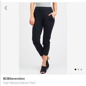 BCBG High Waisted Woven Pant M