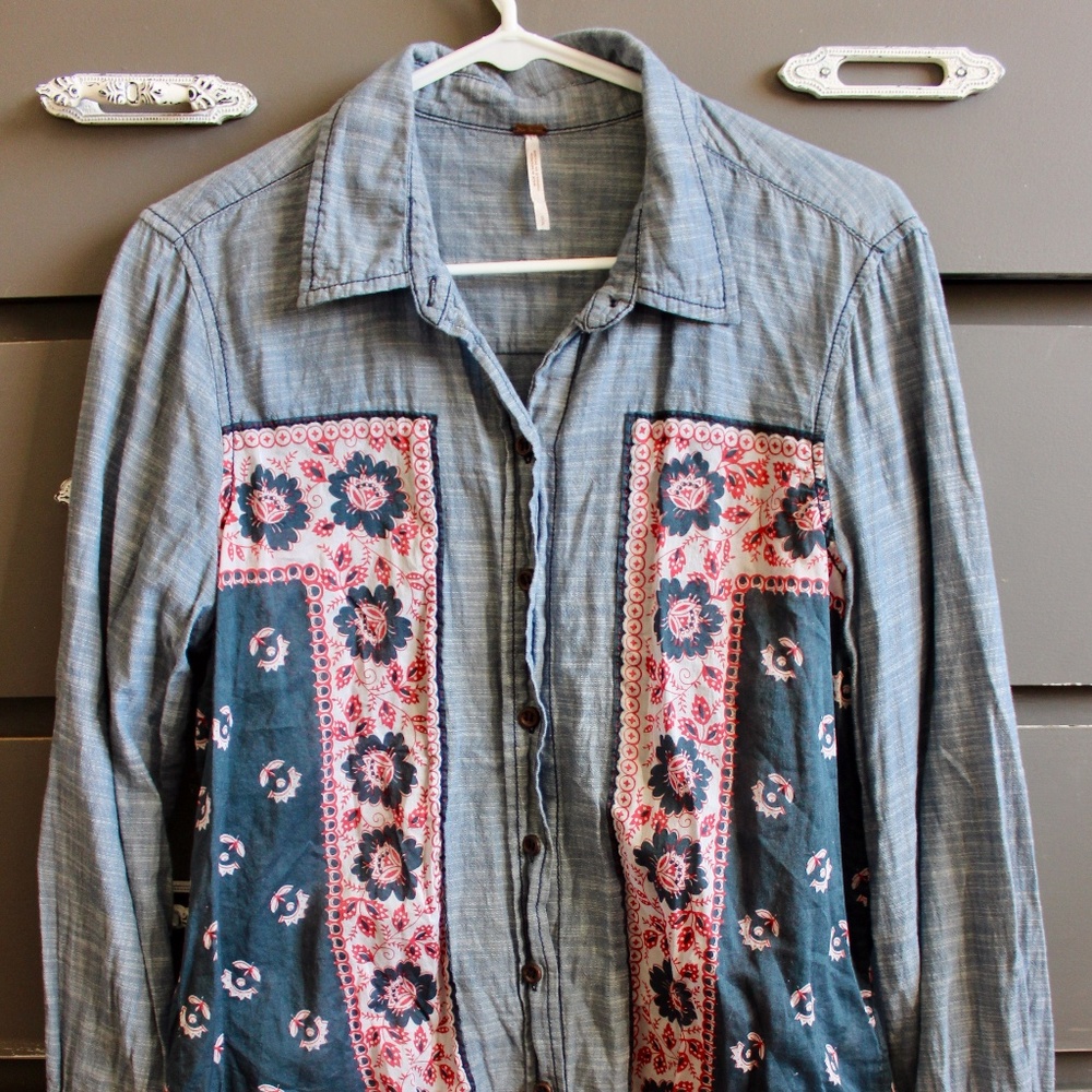 Free People Button Up