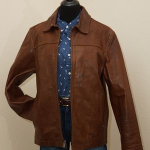 Premium Banana Republic Men's Leather Cycle Jacket