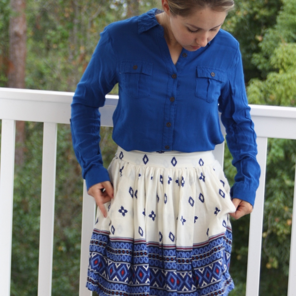 Blue Button Down - image 4