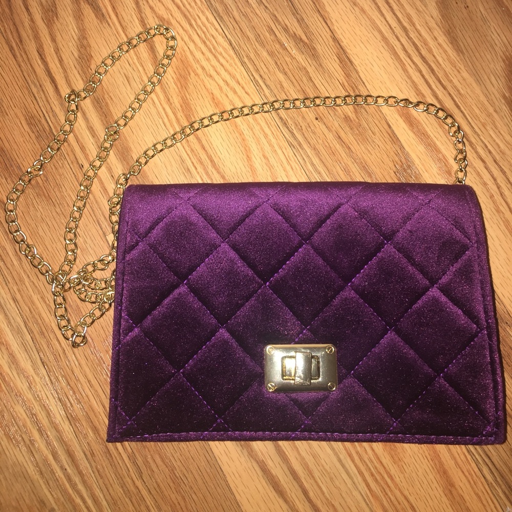 Plum Velvet Crossbody