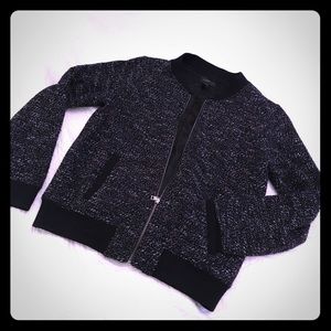 J Crew Tweed Boomer Jacket.