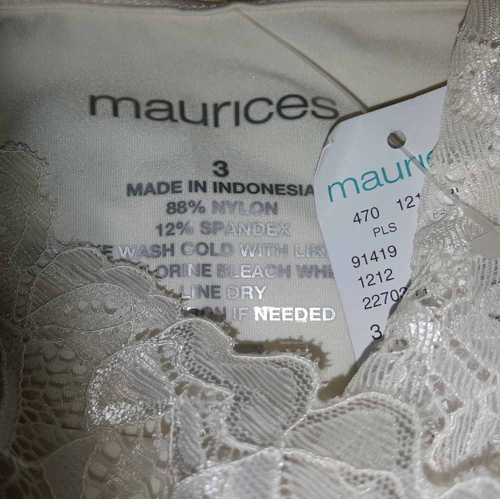 Maurices lace trim cami