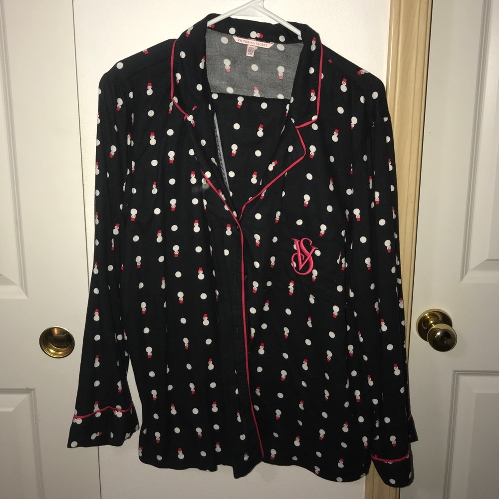 Victoria secret cotton snowman pajama set