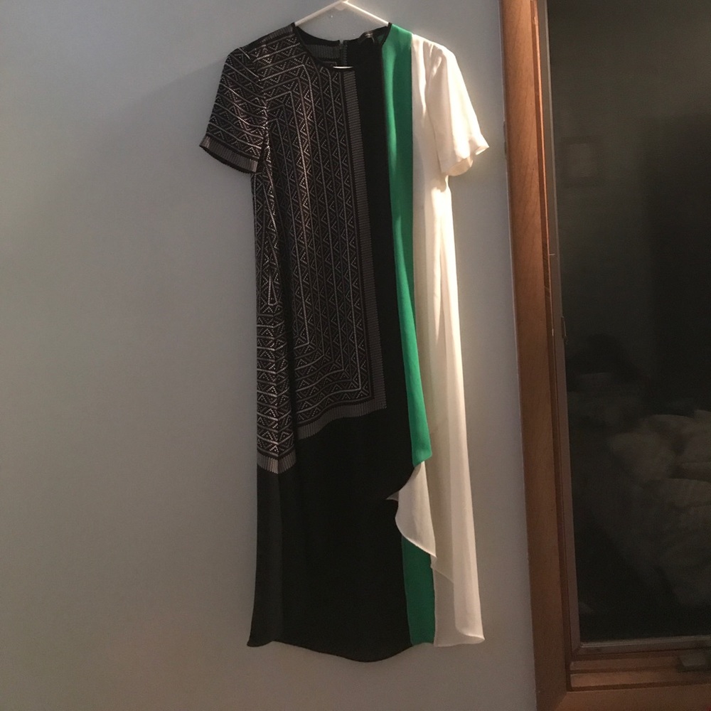 MCMGMaxazria asymmetrical dress