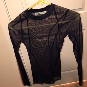 Acne mesh structured top
