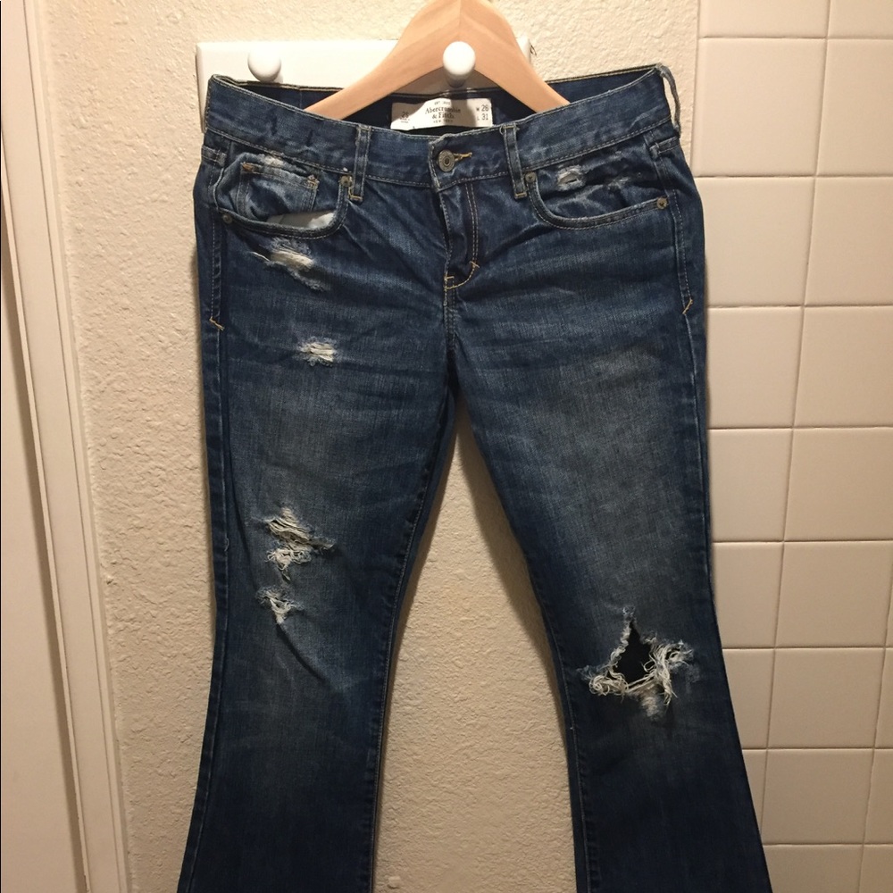 Abercrombie fitch low waist jean