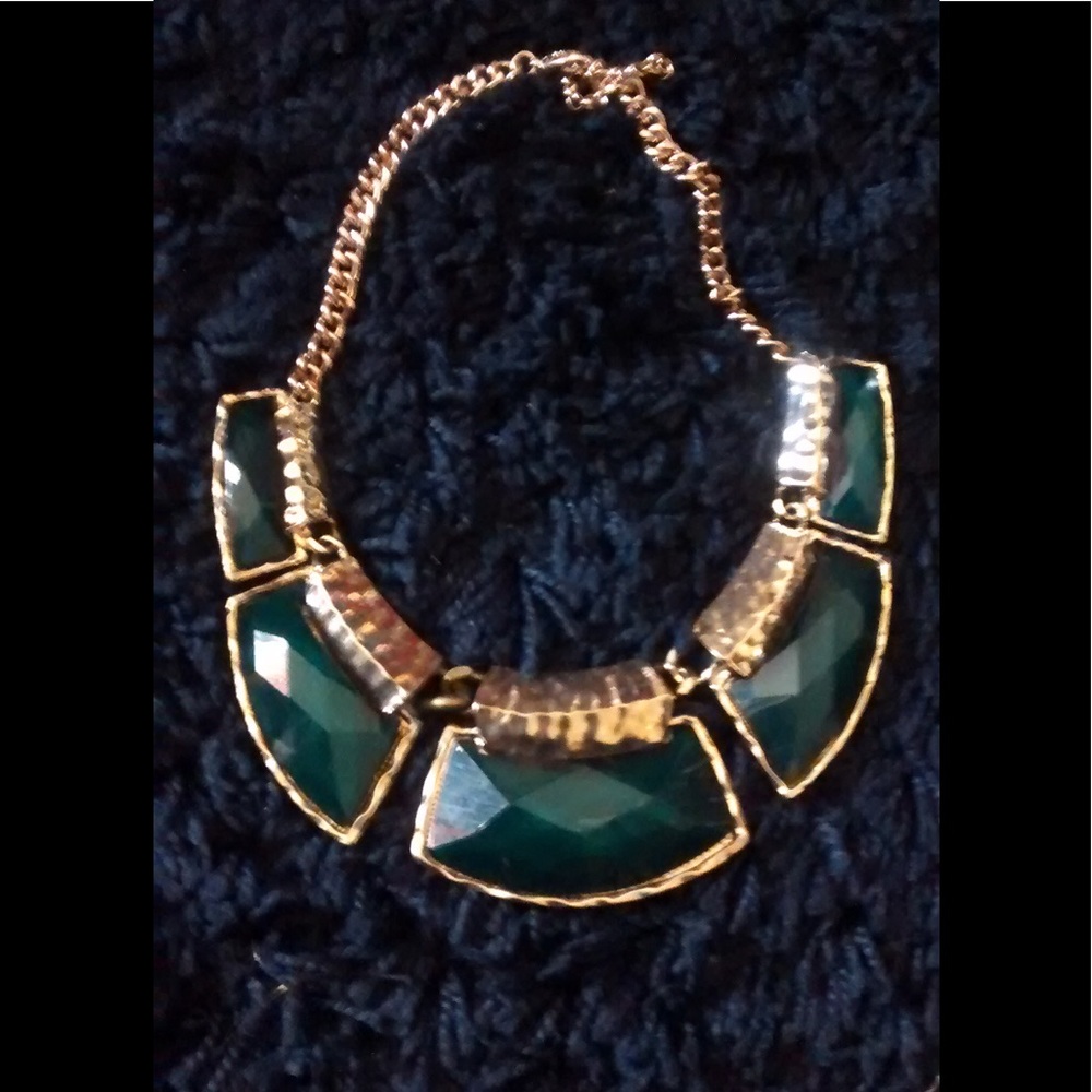 Green Chucky Statement Necklace
