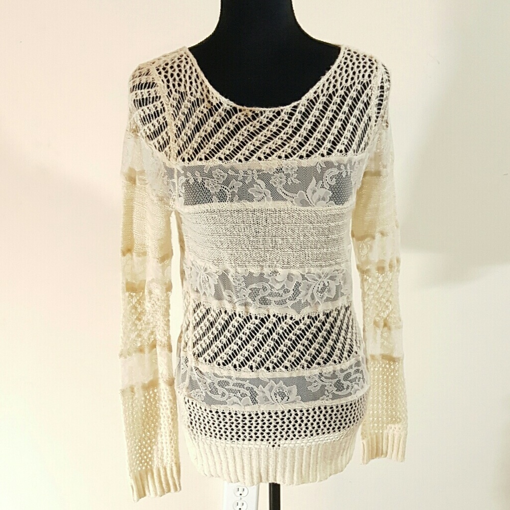 Lauren Conrad Lace Sweater