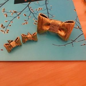 Kate Spade Bow Ring & Earrings