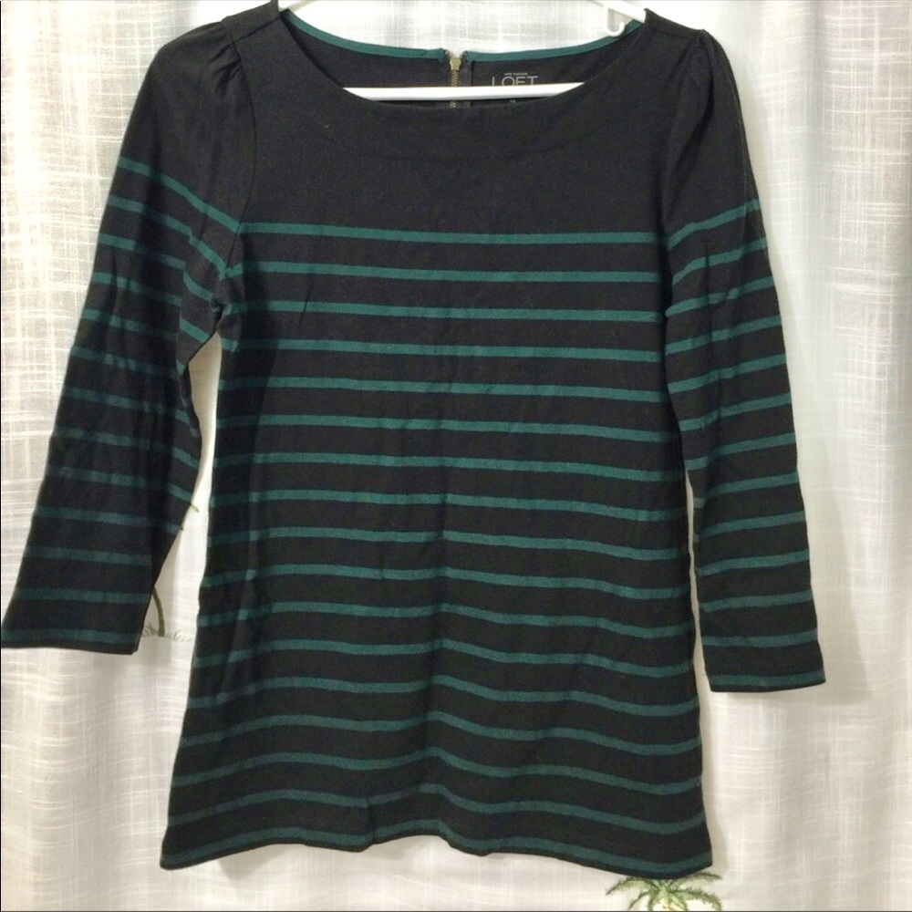 Loft Striped Long Sleeves Top