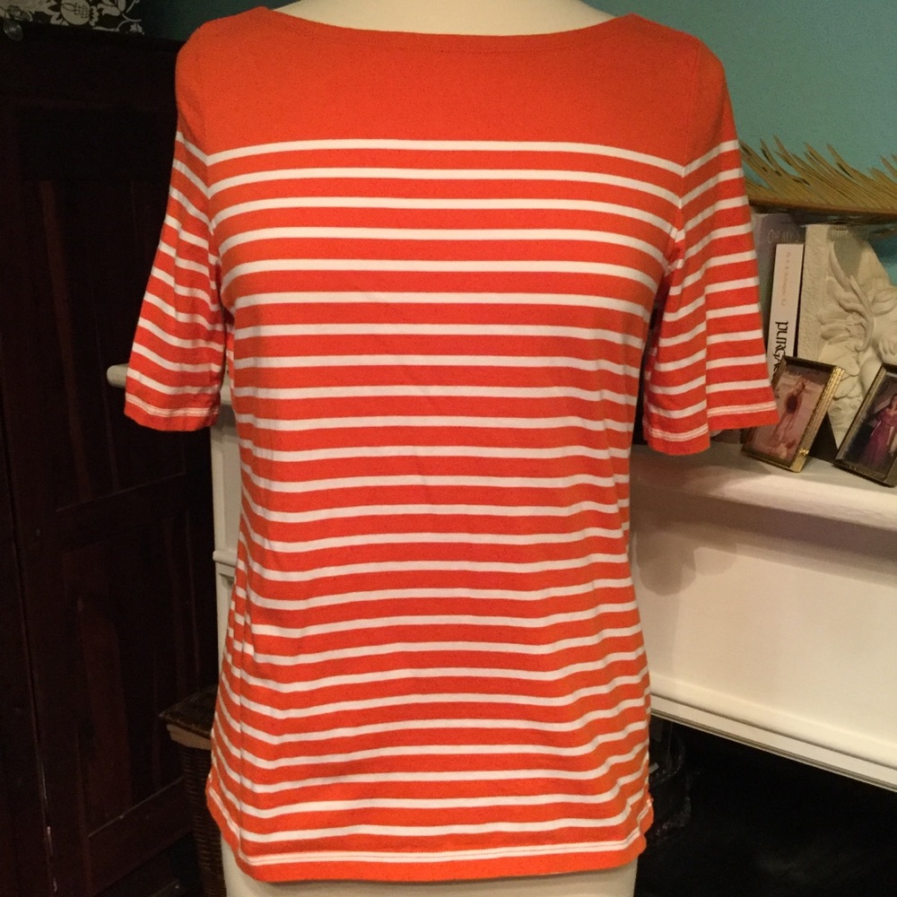 EUC Lauren Ralph Lauren Striped Tee (D-48)