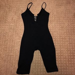 Matte brand black body suit