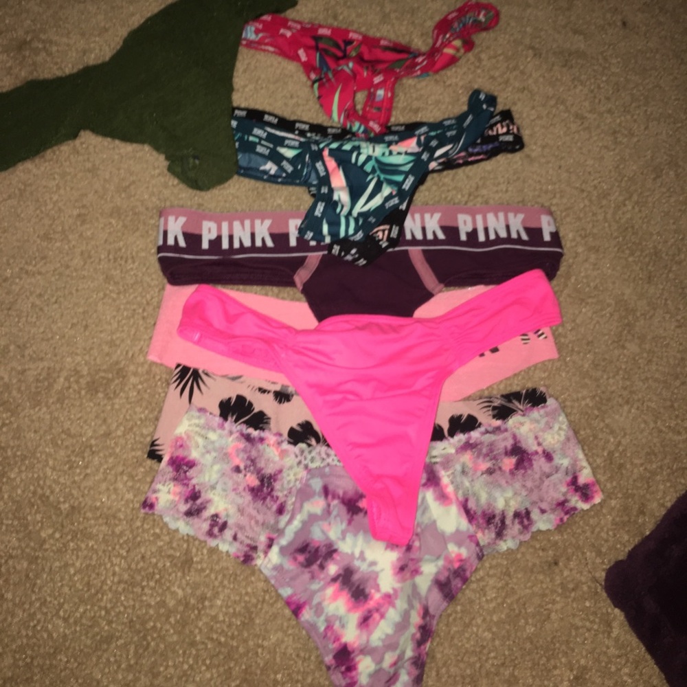 Victoria Secret PINK thong bundle!!