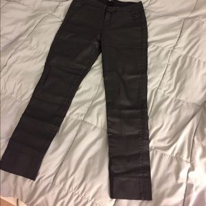 7 For All Mankind black waxed jeans