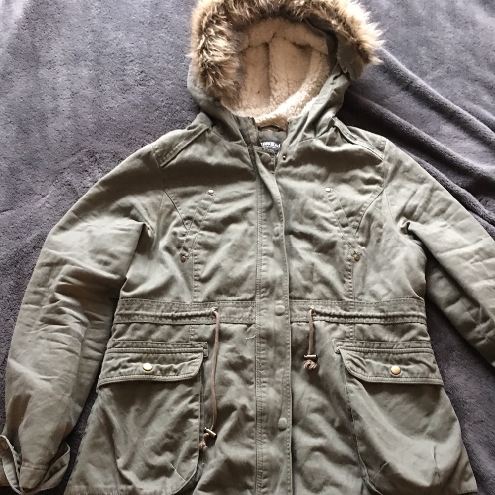 Green utility jacket