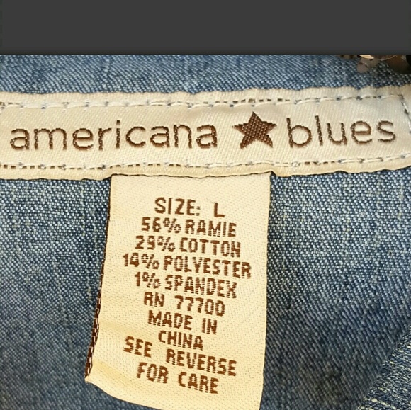 Short waisted blue jean jacket. New never worn. - Picture 3 of 4