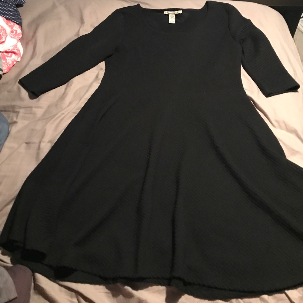Black quarter sleeved American rag dress