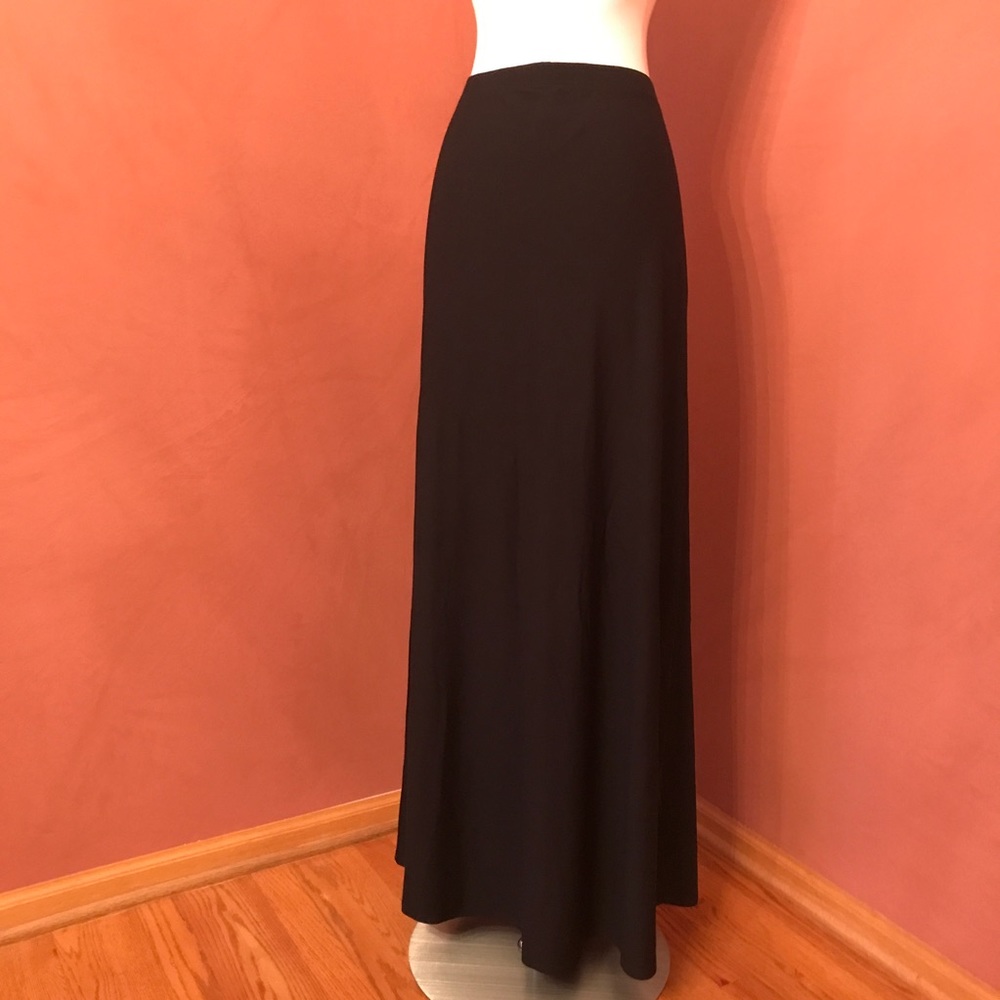 Matty M Long Black Maxi Skirt XL