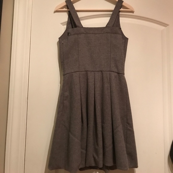 nwot miu miu grey wool structured a-line dress - Picture 3 of 5