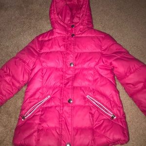 Pink Zara Hooded Coat