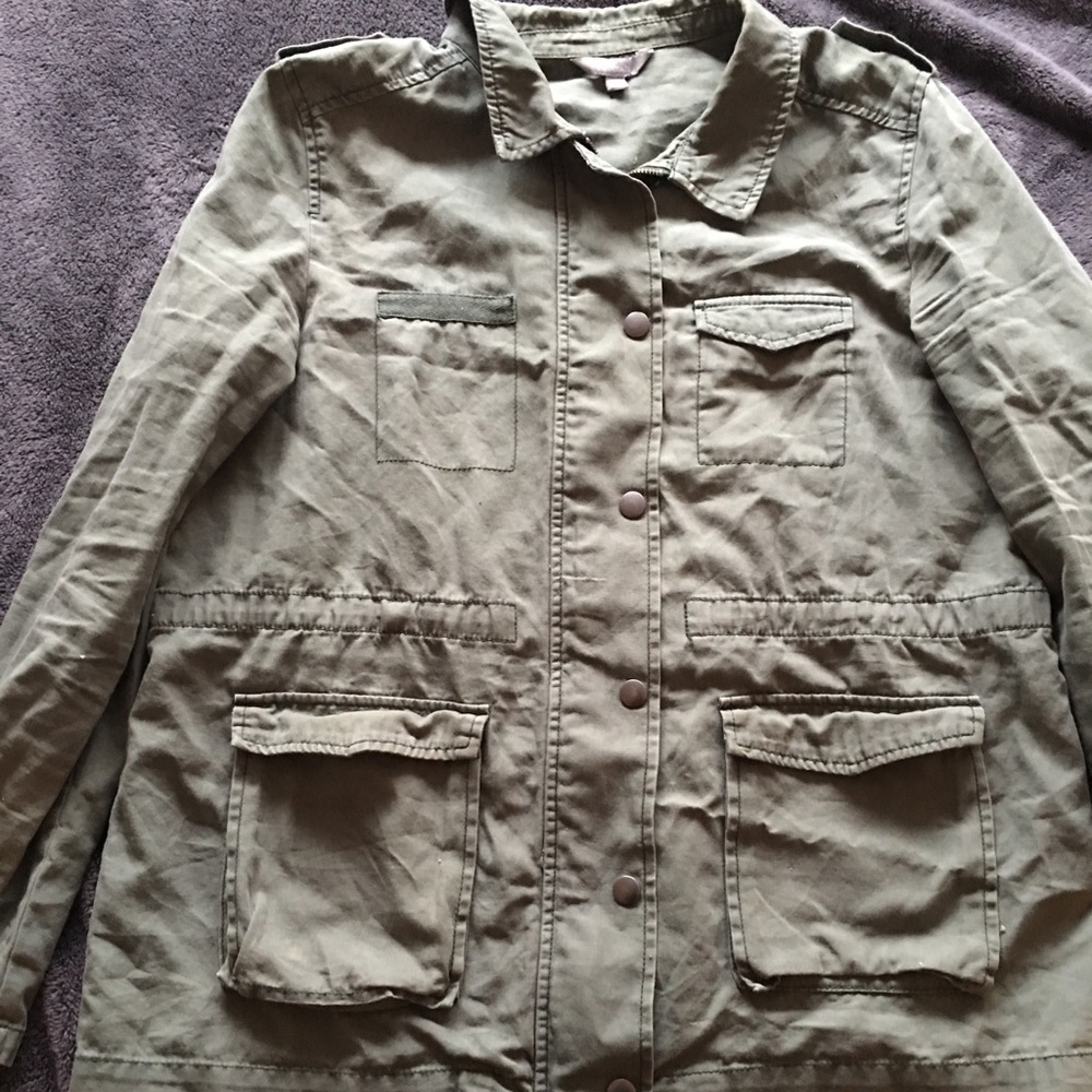 Green utility jacket