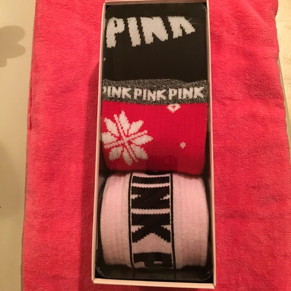 💗3-Pack of PINK knee high socks💗