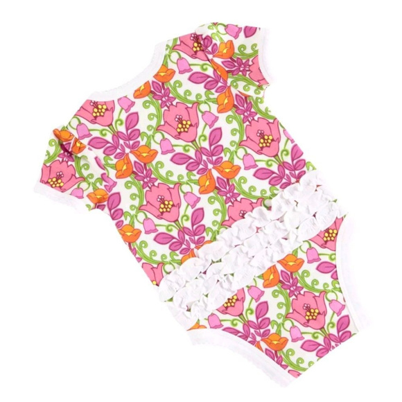 Vera Bradley Baby Lilli Bell Ruffle Bodysuit - Picture 2 of 3
