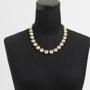 J. Crew Brass Plated Crystal Necklace