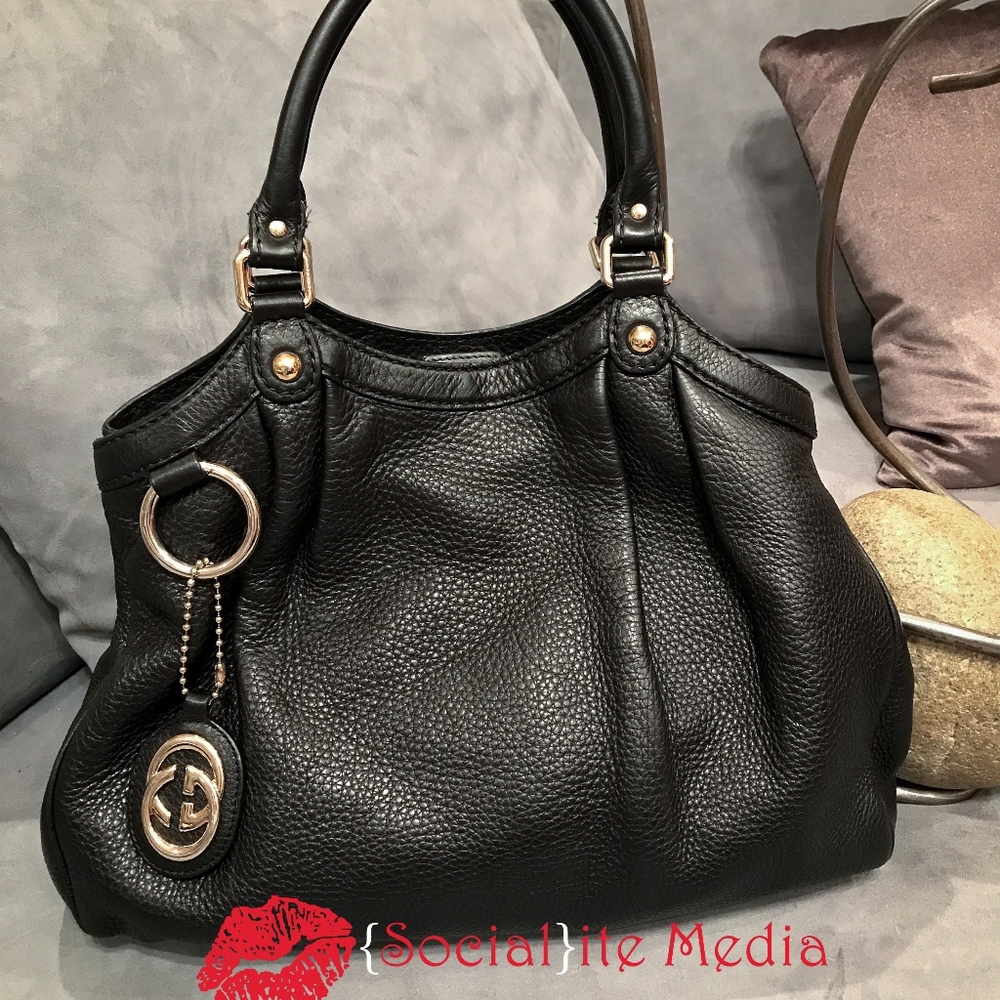 Gucci Sukey Leather Bag Authentic