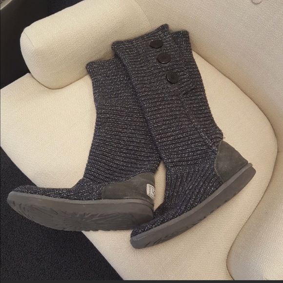 UGG Shoes - SWEATER BUTTON UGGS!
