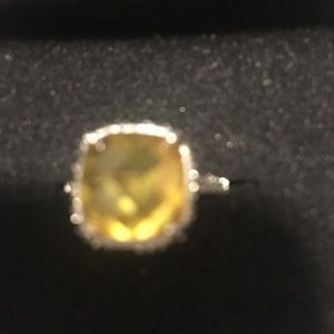 Natural 3ct Sapphires Princess Ring