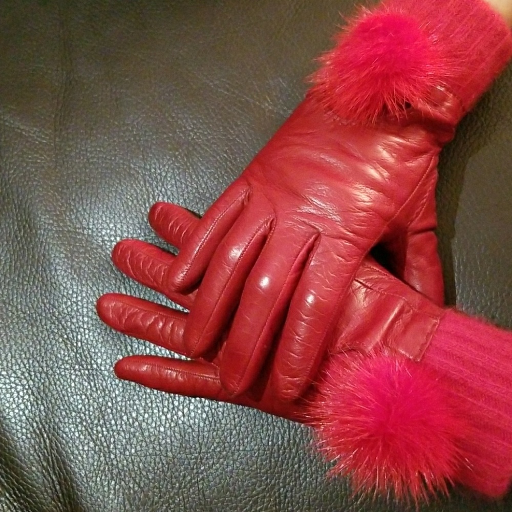 Kate Spade leather gloves