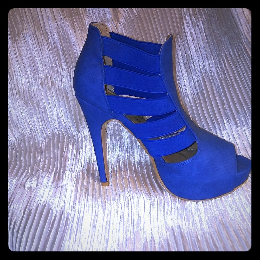 High Heel Elastic Straps On Both Sides - Slip-On