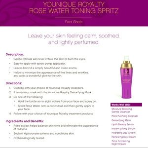 NWT Younique Rose Water Toning Spritz 💖