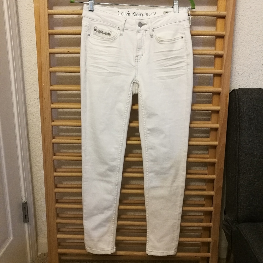 Calvin Klein Ankle Skinny Jean - White Light