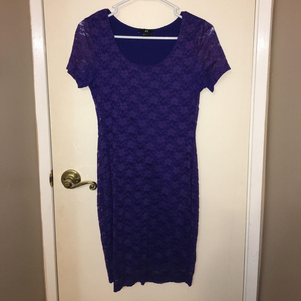 H&M Purple Lace Dress