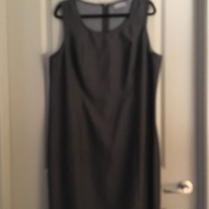 Avenue Gray Sleeveless Sheath Plus Size Dress