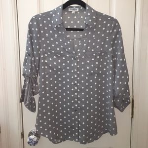 Express Original Fit Polka Dot Portofino Shirt
