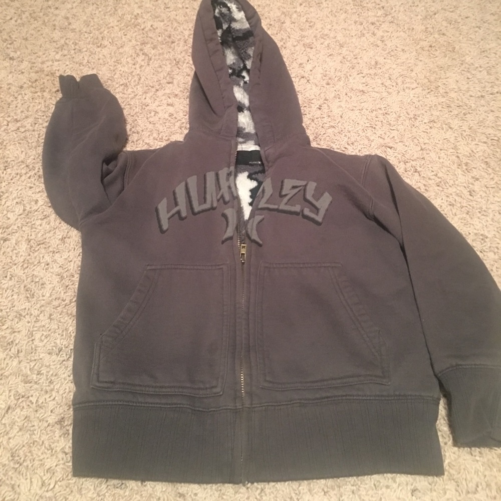 Boys thick Hurley hoodie.