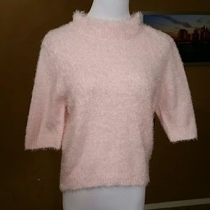 Soft Pink Warm Fuzzy Cuddly adorable sweater