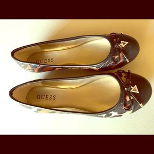 GUESS leopard print flats